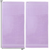 Alpine Swiss 100% Cotton 2 Piece Towel Set Soft Absorbent Face Hand Bath Towels – Lilac