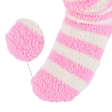 Alpine Swiss Womens Warm Fuzzy Socks Fluffy Cozy Winter Slipper Socks Size 6-10 – Pink Stripes