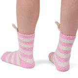 Alpine Swiss Womens Warm Fuzzy Socks Fluffy Cozy Winter Slipper Socks Size 6-10 – Pink Stripes