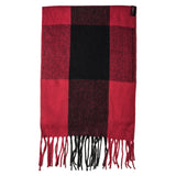 Alpine Swiss Mens Scarf Soft Knit Winter Scarves Plaid Striped or Solid Neck – Buffalo Plaid