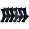 Alpine Swiss Mens Dress Socks 6 Pair Crew Sock Cotton Dress Socks for Men Solid – Multi Color