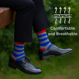 Alpine Swiss Mens Dress Socks 6 Pair Crew Sock Cotton Dress Socks for Men Solid – Bright Pack