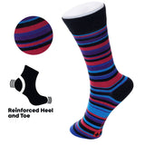 Alpine Swiss Mens Dress Socks 6 Pair Crew Sock Cotton Dress Socks for Men Solid – Fun Pack