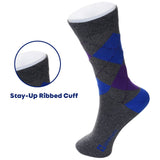 Alpine Swiss Mens Dress Socks 6 Pair Crew Sock Cotton Dress Socks for Men Solid – Fun Pack
