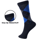 Alpine Swiss Mens Dress Socks 6 Pair Crew Sock Cotton Dress Socks for Men Solid – Office Pack