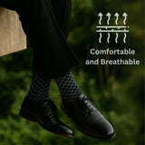 Alpine Swiss Mens Dress Socks 6 Pair Crew Sock Cotton Dress Socks for Men Solid – Casual Pack