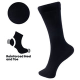 Alpine Swiss Mens Dress Socks 6 Pair Crew Sock Cotton Dress Socks for Men Solid – Casual Pack