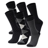 Alpine Swiss Mens Dress Socks 6 Pair Crew Sock Cotton Dress Socks for Men Solid – Business Pack