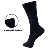 Alpine Swiss Mens Dress Socks 6 Pair Crew Sock Cotton Dress Socks for Men Solid – Nautical Pack
