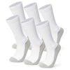 Alpine Swiss Mens 3 Pack Crew Socks Cotton Athletic Performance Socks Size 6-12 – 3 Pack White