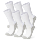 Alpine Swiss Mens 3 Pack Crew Socks Cotton Athletic Performance Socks Size 6-12 – 3 Pack White