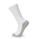 Alpine Swiss Mens 3 Pack Crew Socks Cotton Athletic Performance Socks Size 6-12 – 3 Pack White