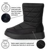Alpine Swiss Zoey Women’s Winter Boots – Black