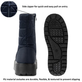 Alpine Swiss Zoey Women’s Winter Boots – Navy