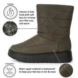 Alpine Swiss Zoey Women’s Winter Boots – Olive