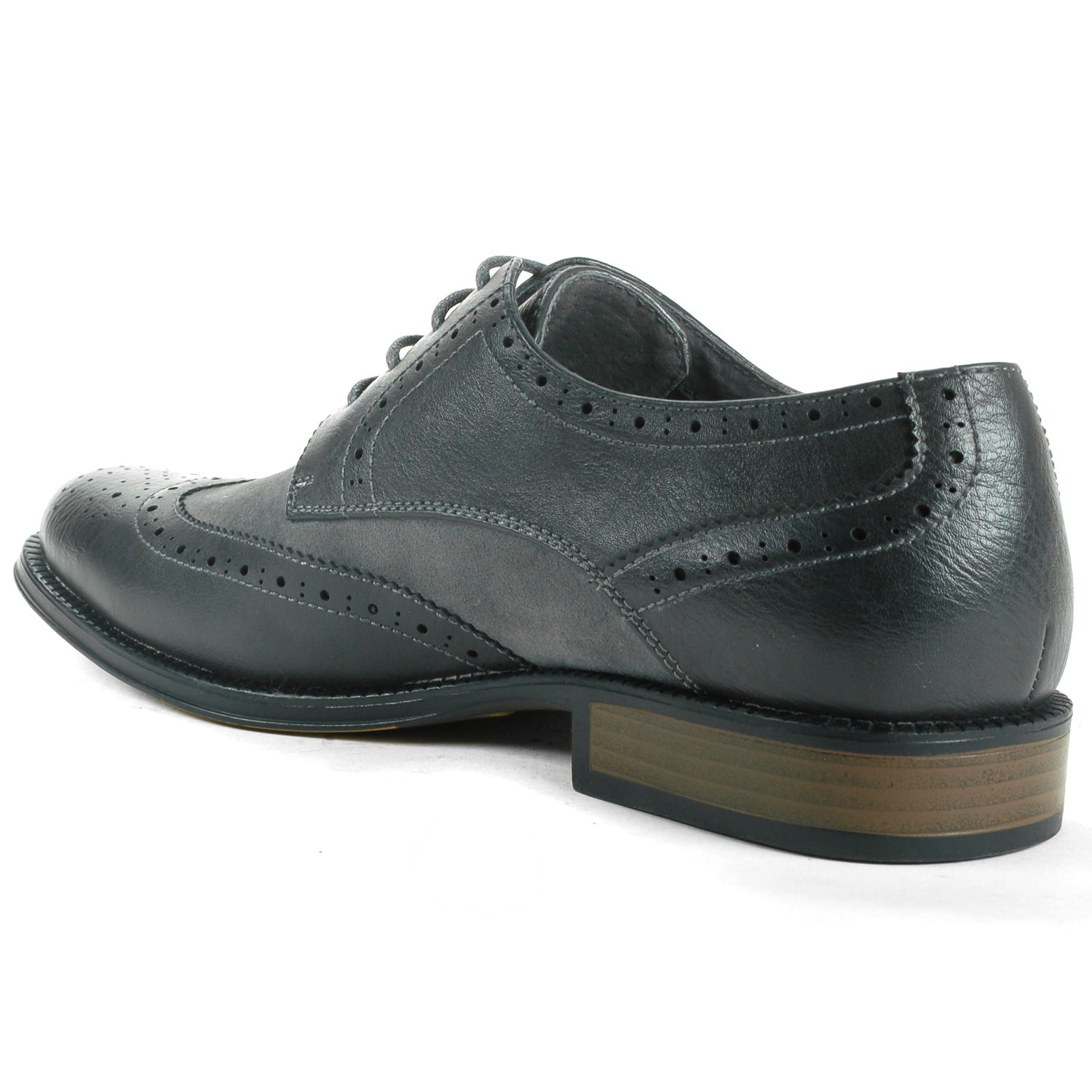 Alpine Swiss Zurich Mens Wing Tip Oxfords Two Tone Brogue