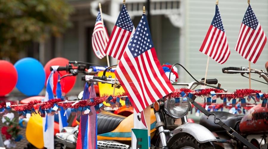 Patriotic ride on 4th of July