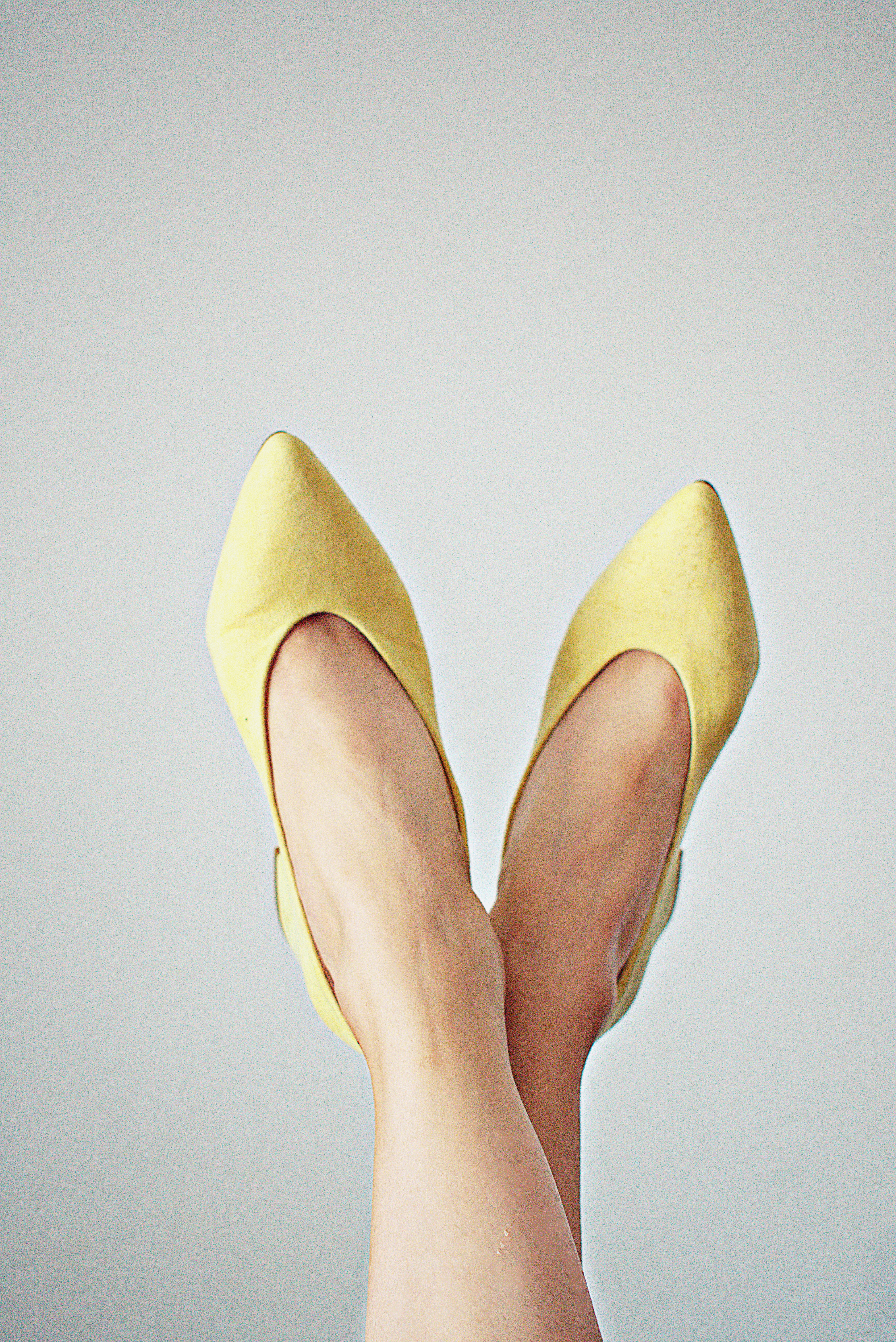 Yellow shoes