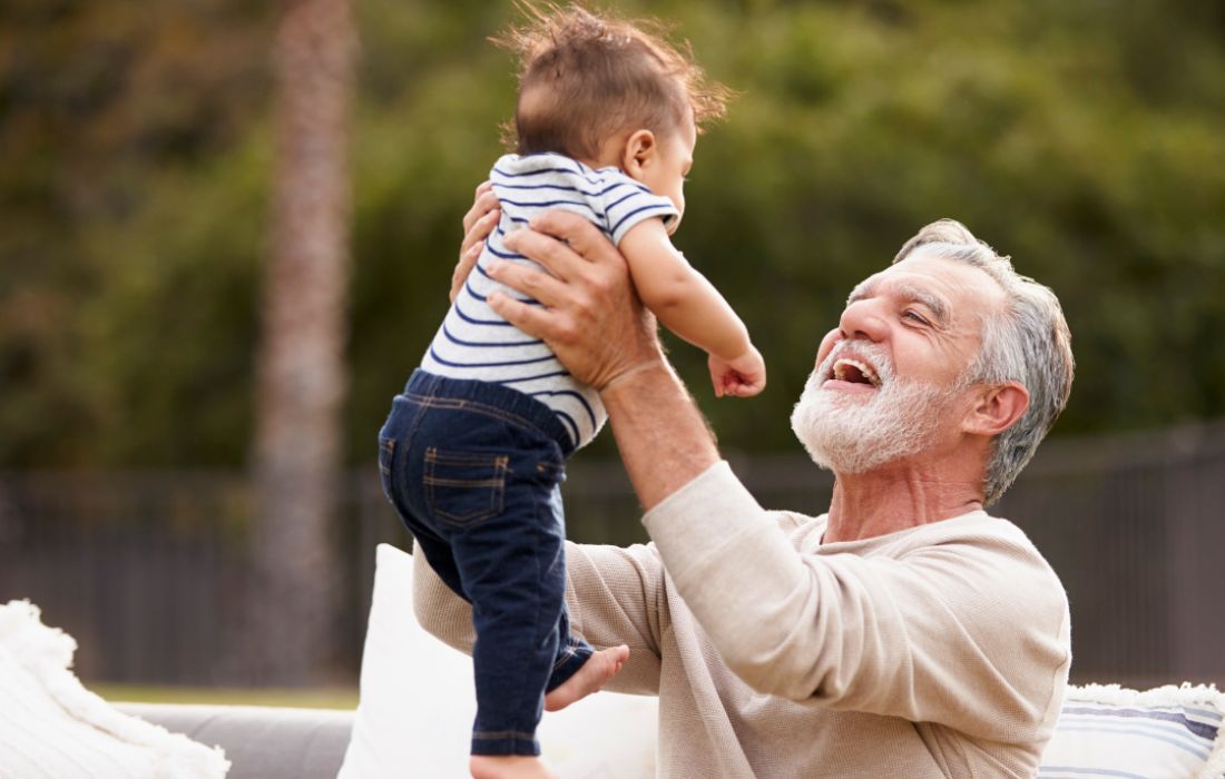 grandfather and grandchild