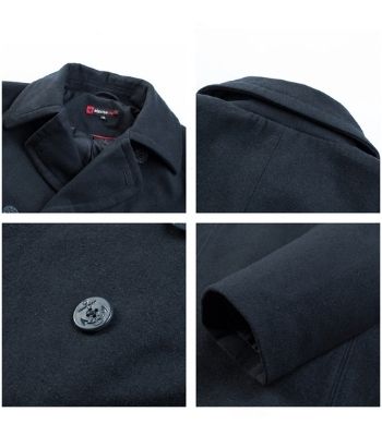 men's overcoat details