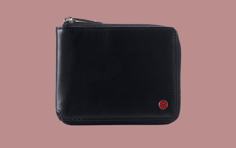 Logan RFID Zipper Bifold Wallet 
