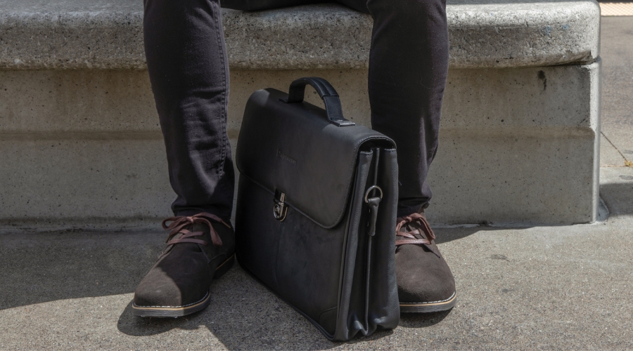 man wearing brown suede dress shoes